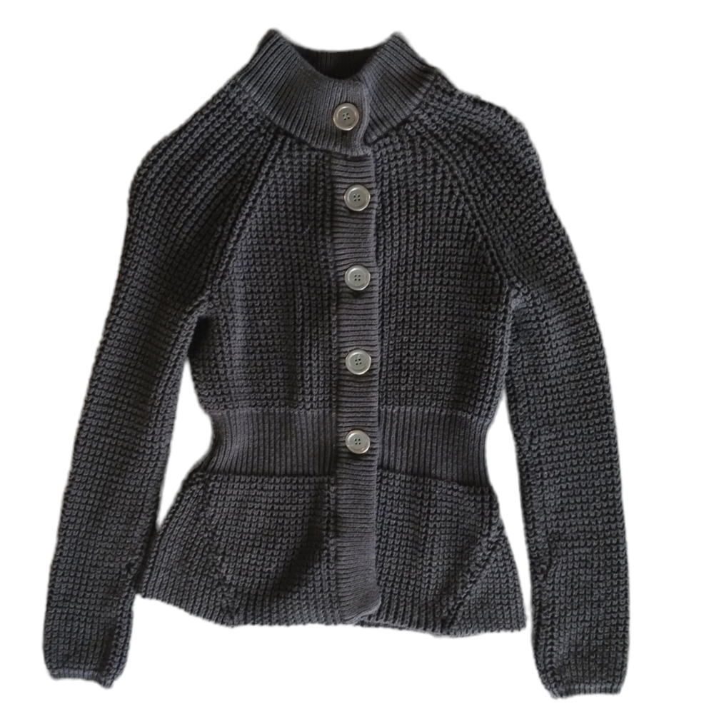 Kenneth Cole Cardigan Womens XS Crochet Preppy Cottagecore Grandmacore